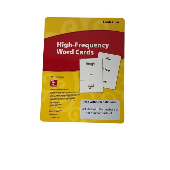 Reading Wonders Grades 3-6 High Frequency Word Cards Elementary Homeschool - Picture 1 of 3